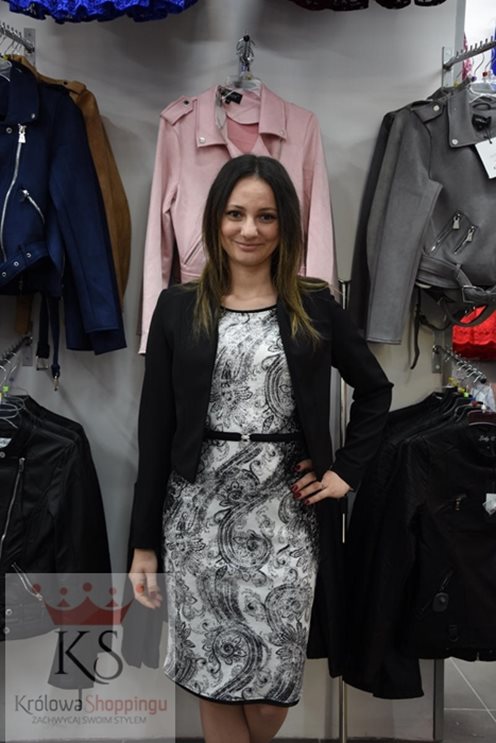 Elegancki materiałowy żakiet czarny