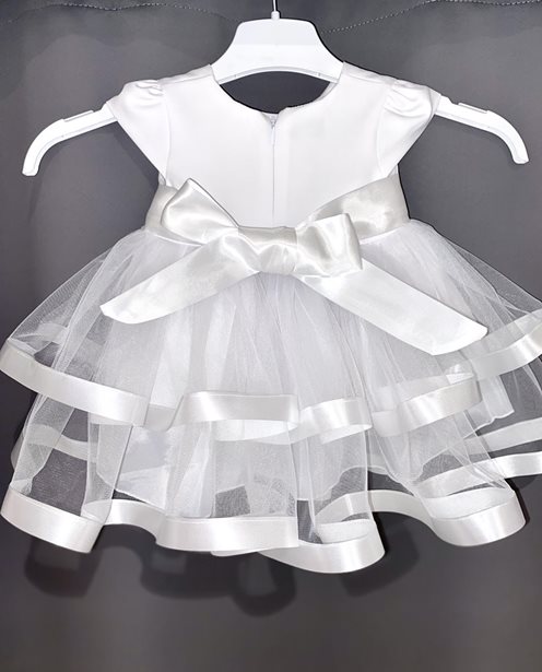 Sukienka dziecięca do chrztu biała