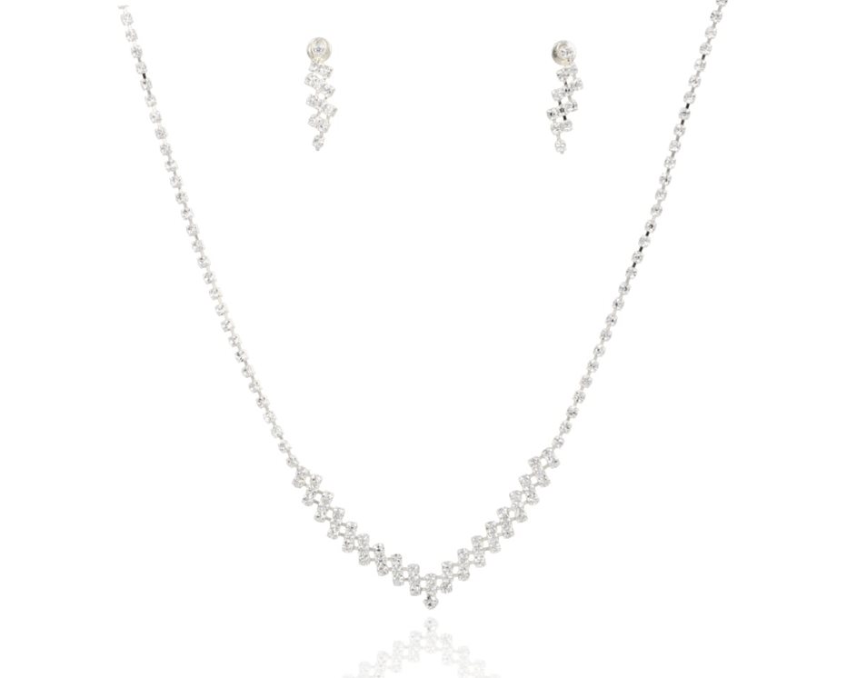 Komplet delikatny w szpic