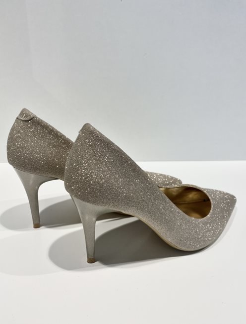 Szpilki brokatowe złoto