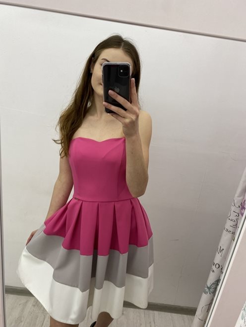 Sukienka gorsetowa róż