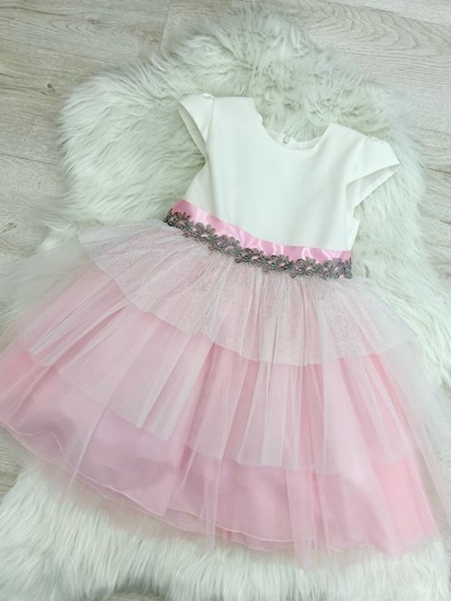 Sukienka dziecięca z dodatkiem róż