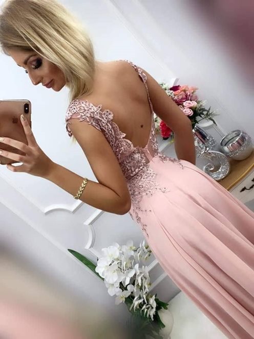 Długa sukienka kwiatowa koronka wrzos