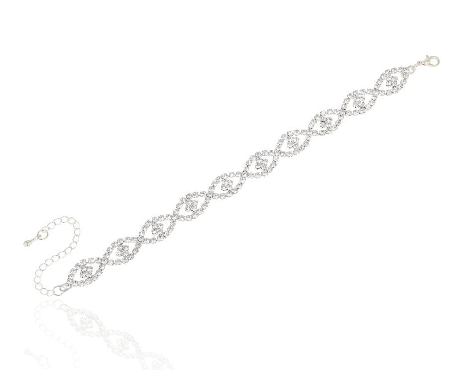 Bransoleta cyrkoniowa w łezki