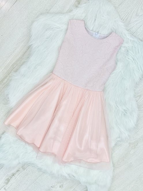 Sukienka princeska kokardka dziecko różowa