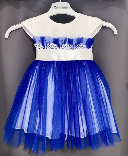 Sukienka dziecięca tiulowy spód chaber