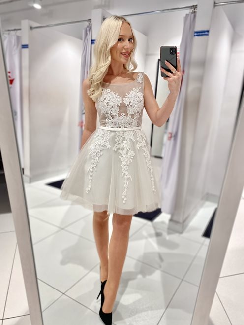 Princeska biała koronka biała