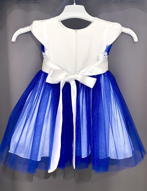 Sukienka dziecięca tiulowy spód chaber