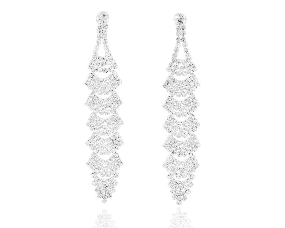 Kolczyki stopniowane rządki