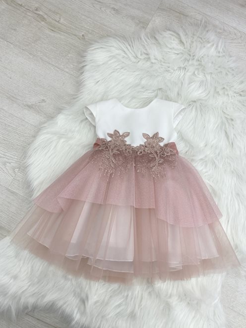 Sukienka dziecięca ozdobne kwiaty róż