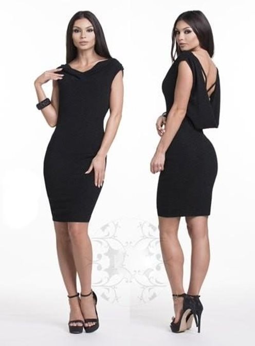 Sukienka woda czarny