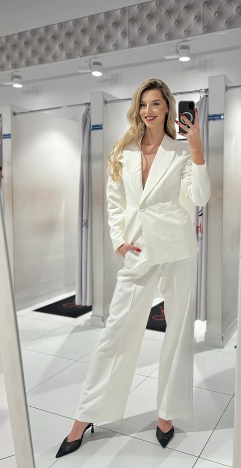 Garnitur damski biel