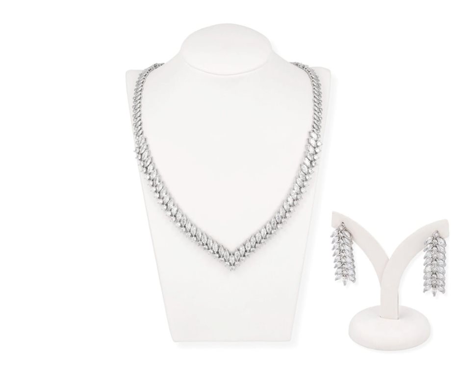 Komplet obroża łezki