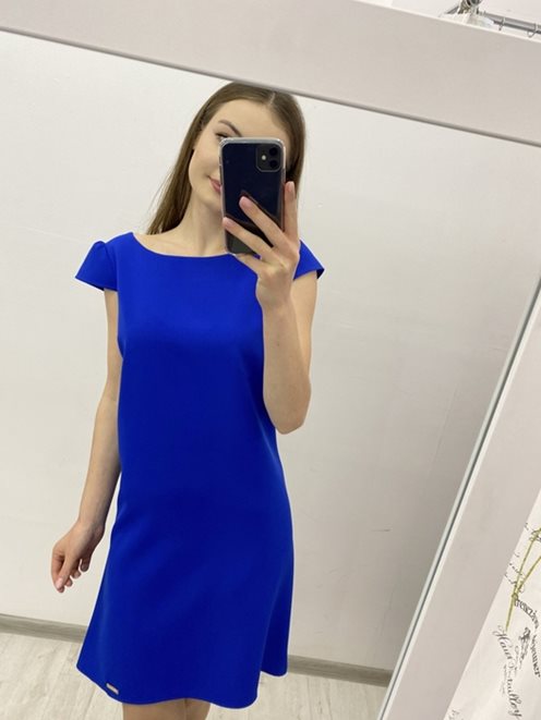 Klasyczna sukienka chaber