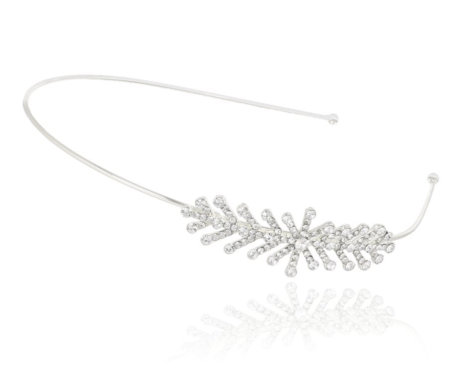 Opaska kwiaty cyrkonie 1