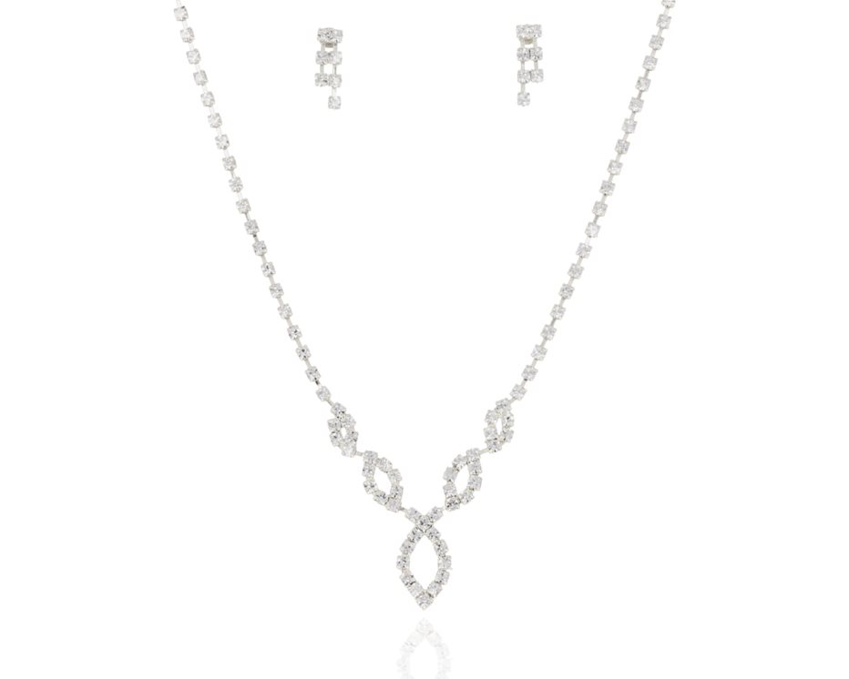 Komplet cyrkonie łezki