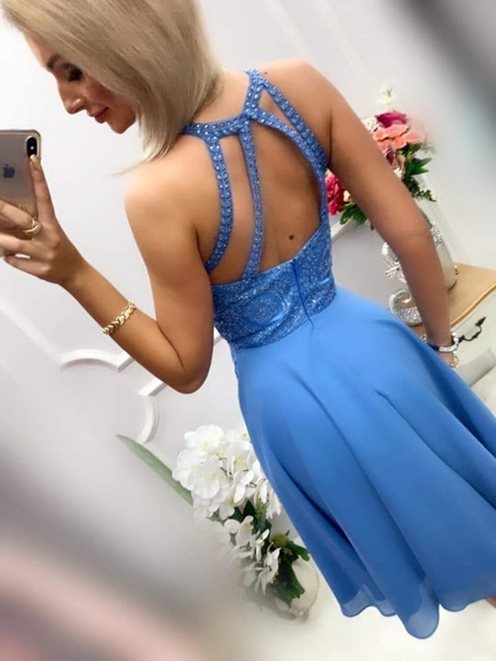 Sukienka zabudowany przód paski tył jeans