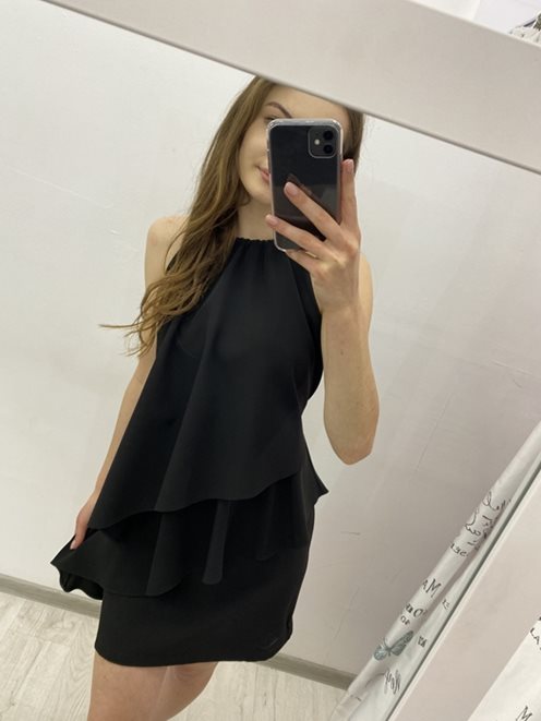 Sukienka dwie warstwy czarny