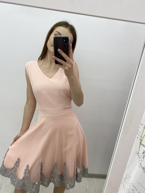 Sukienka spód cała różowa