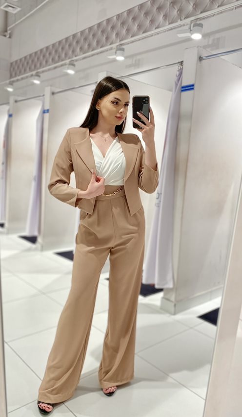 Kombinezony beż/cappucino