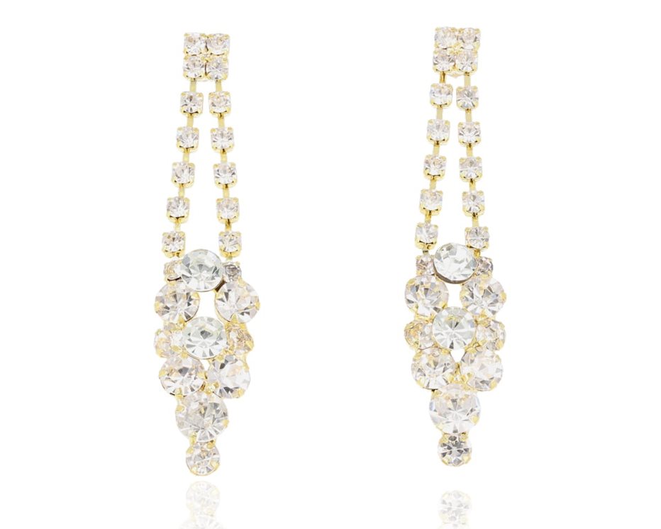 Kolczyki cyrkonie szpic