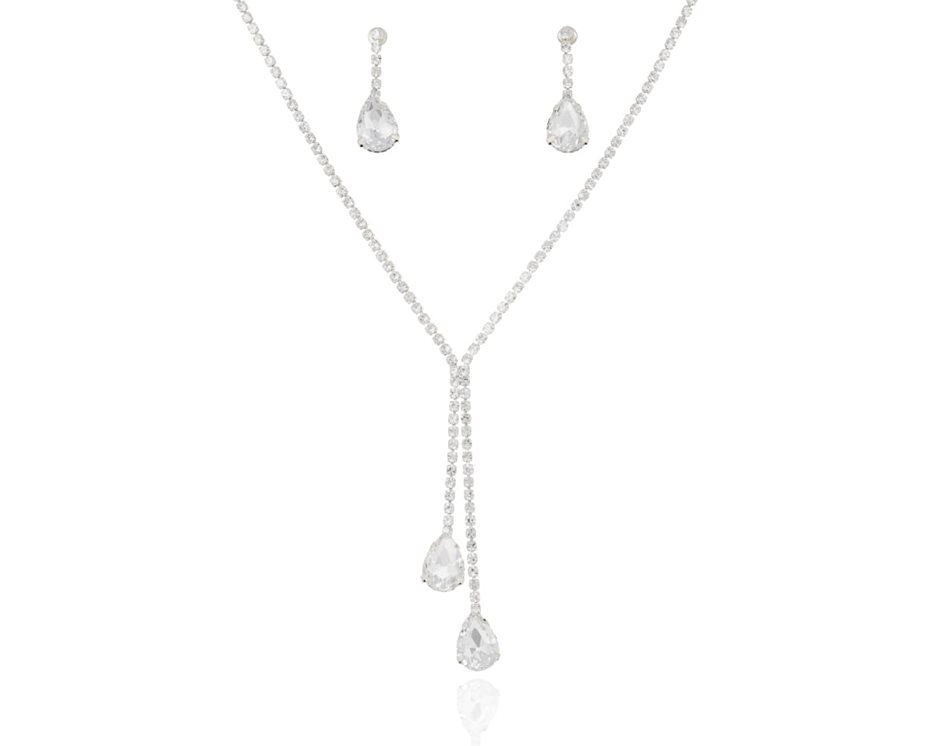 Komplet cyrkonie kryształ