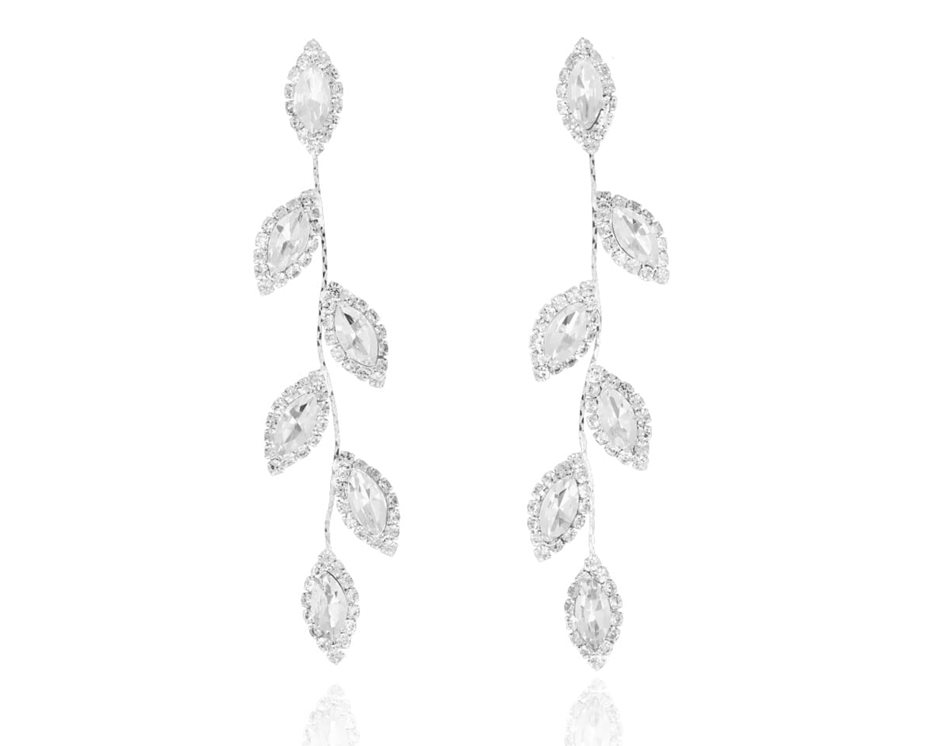 Kolczyki cyrkoniowe gałązki