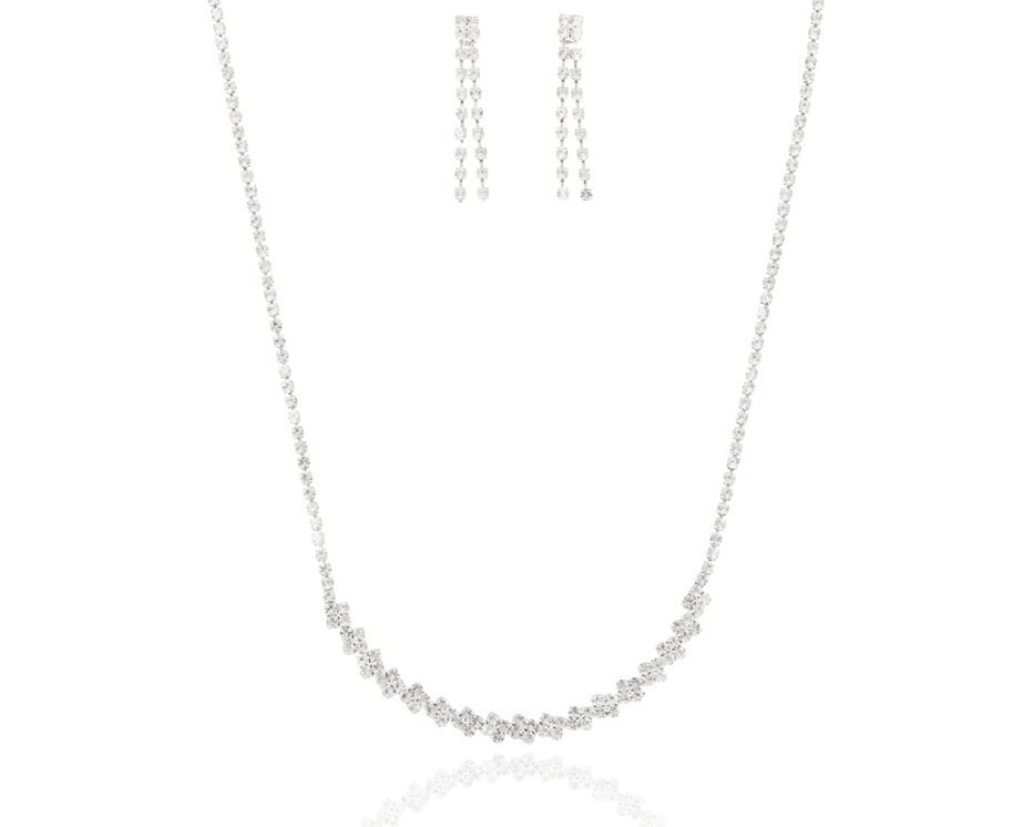 Komplet cyrkonie kwadraty