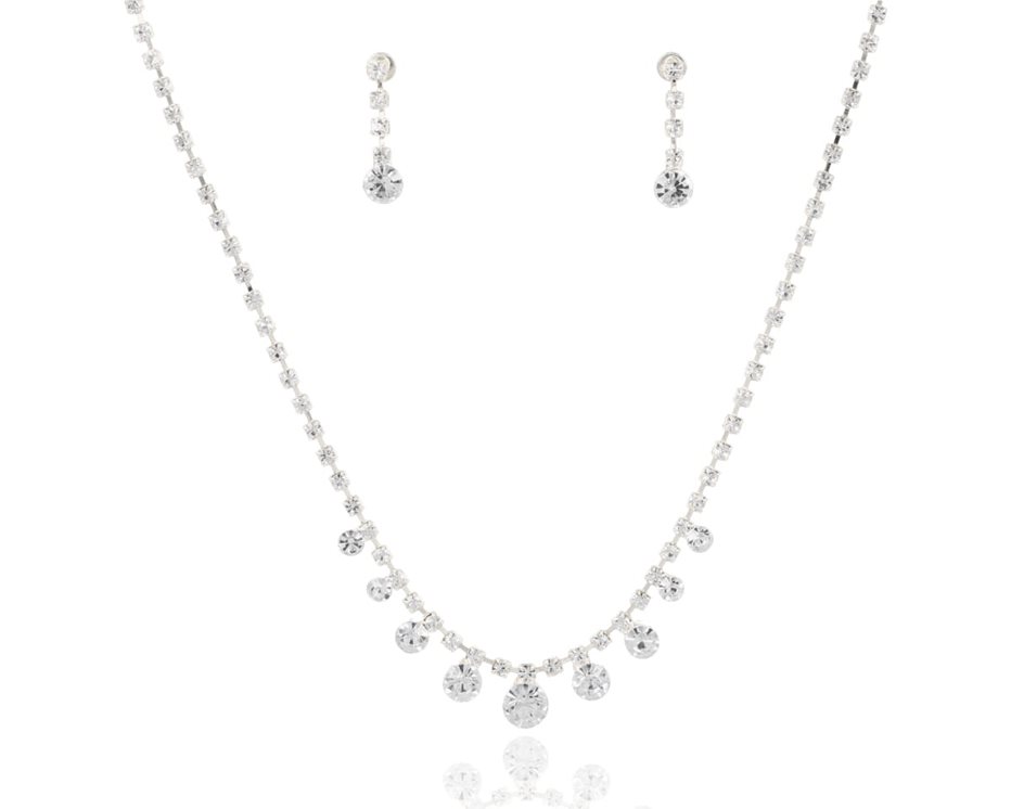 Komplet z dużymi cyrkoniami