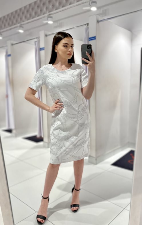 Sukienka szary/srebro