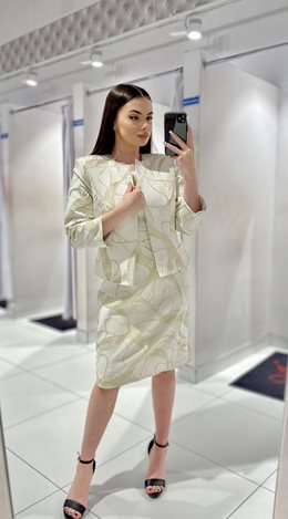 Sukienka beż/złoto