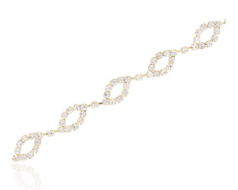 Bransoleta cyrkoniowa łezki