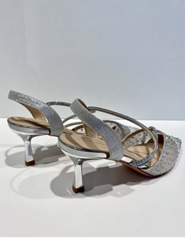 Szpilki cyrkoniowe paski srebro