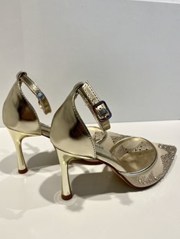 Szpilki przód zdobiony złoto