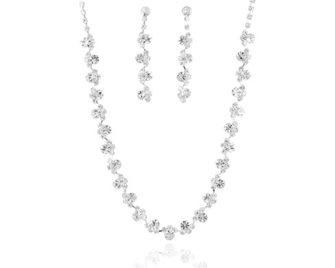 Naszyjnik z kolczykami złoto/srebro