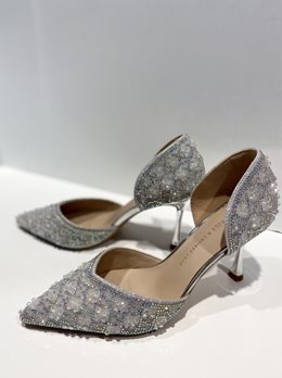 Szpilki mocno zdobione srebro