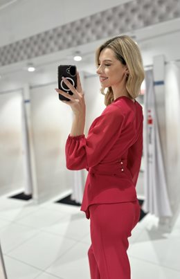 Komplet róża malina