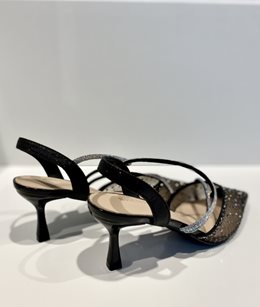 Szpilki cyrkoniowe paski czerń