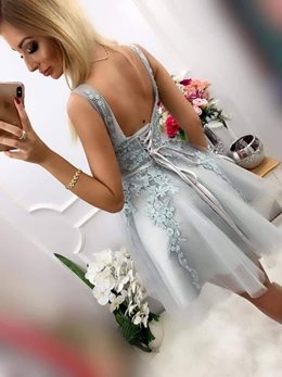 Princeska biała koronka szara